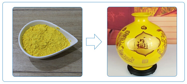 Encapsulation yellow inclusion stain pigment