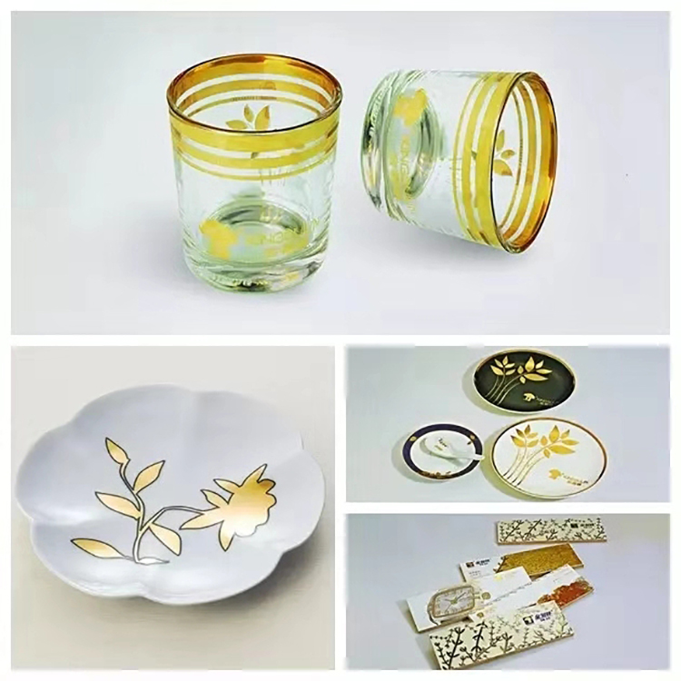 Gold paste for bone china porcelain ceramic