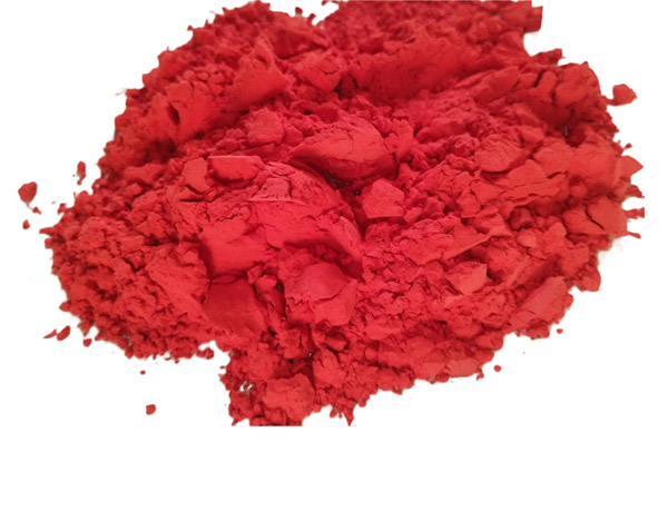 High temperature encapsulated inclusion red ceramic pigment 