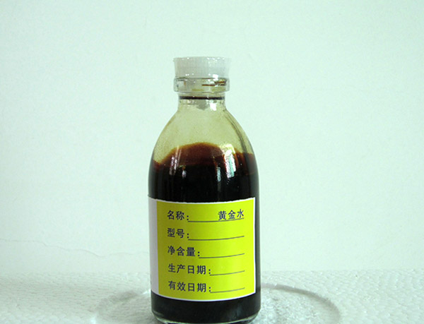 Liquid gold gold water for porcelain glass