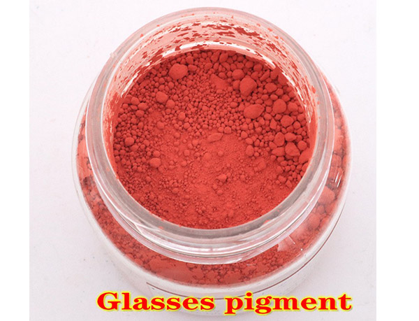 Low temperature glass painting pigment for art
