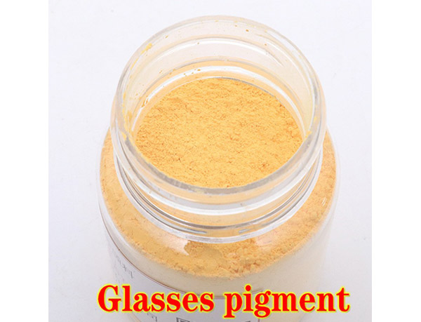 Low temperature glass painting pigment for art